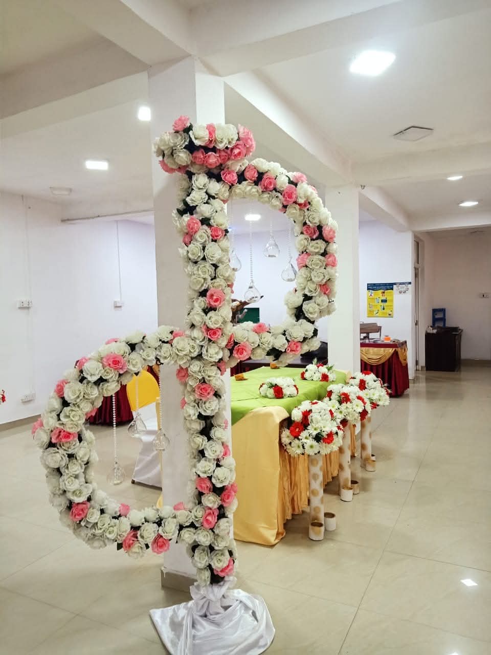 The hall set for a function